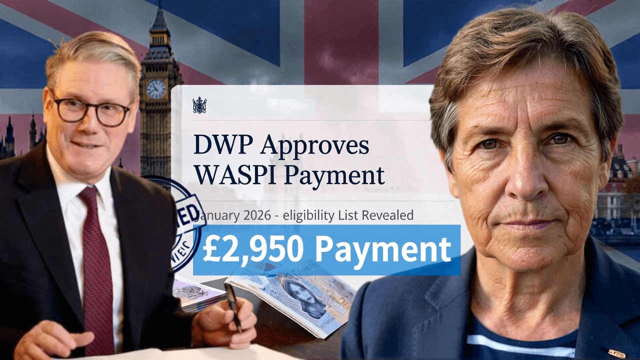 £2,950 WASPI Payment Approved by DWP – january 2026 Eligibility List Revealed